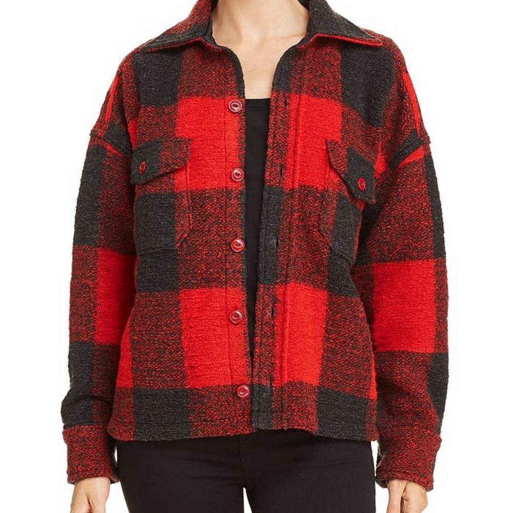 ANINE BUNG Bobbi Plaid Flannel Jacket